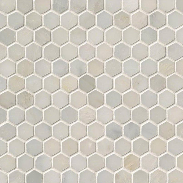 MSI Hexagon Mosaic Greecian White-Cool Polished 11.5