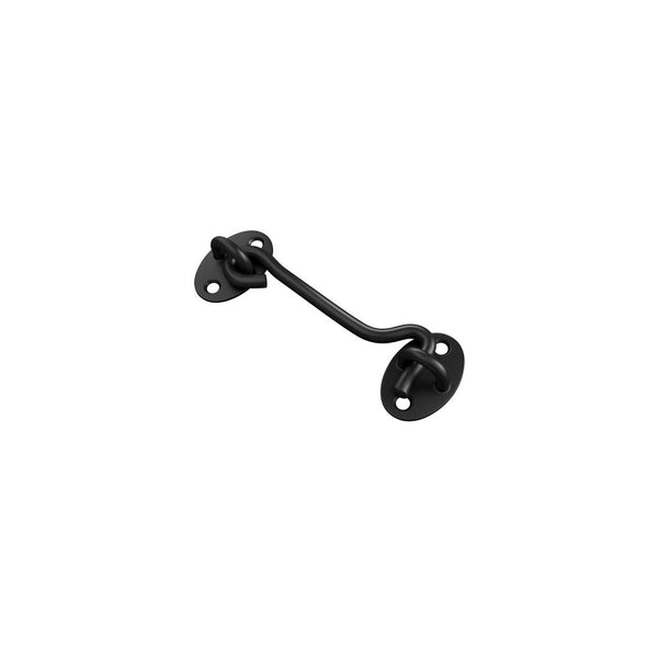 Nuvo Iron Black Heavy Duty Rustic Hook and Eye Latch (1 PC) 
