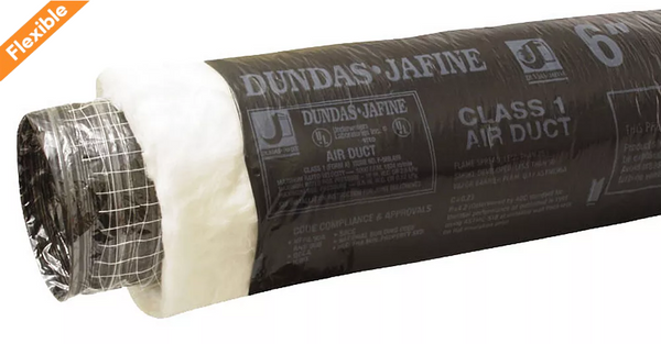Flexible Insulated Ducting 5 inch X 25 foot 