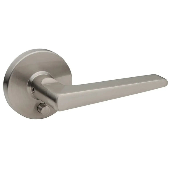 30-D004424SN Equinox Lever Privacy Satin Nickle Round Rose
