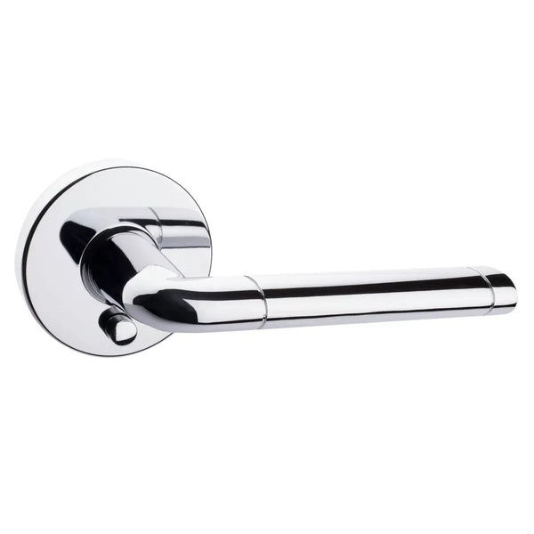 30-D004924PC Stockholm Lever Privacy Polished Chrome Round Rose