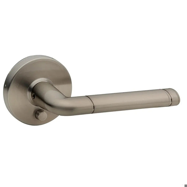 30-D004924SC Stockholm Lever Privacy Satin Chrome Round Rose