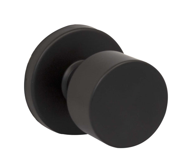 30-D006124BLK Barcelona Knob Privacy Black Round Rose