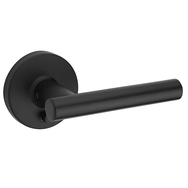 30-D006224BLK Bergen Lever Privacy Black Round Rose