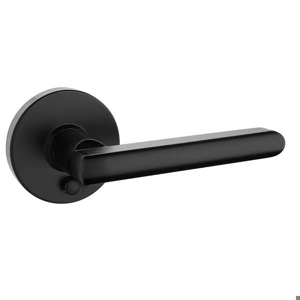 30-D006424BLK Vega Lever Privacy Black Round Rose