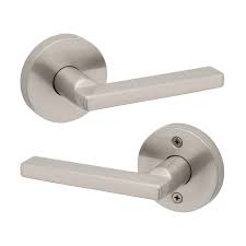 30-D006534SN Wells Lever Passage Satin Nickle Round Rose