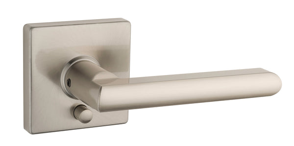 30-D006724SN Vega Lever Privacy Satin Nickle Square Rose