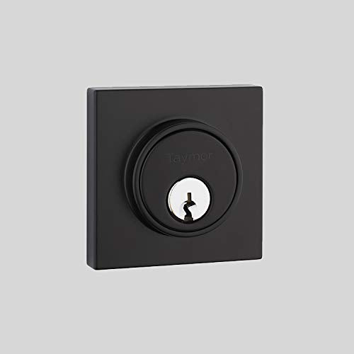 30-D01SC402BLK Premier Deadbolt Square Matte Black