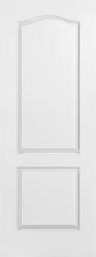 Solid 2 Panel Arch-Top Textured Moulded Door 22