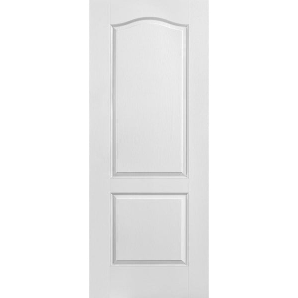 Solid 2 Panel Arch-Top Textured Moulded Door 30