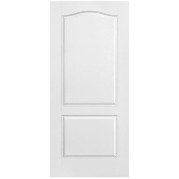 Solid 2 Panel Arch-Top Textured Moulded Door 36