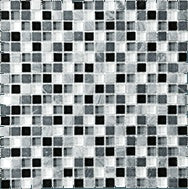 Anatolia 5/8 x 5/8 in (1.6 x 1.6 cm) Glass Stone Blend Mosaic, MIDNIGHT