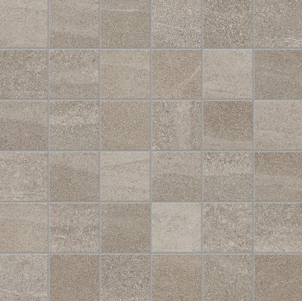 Anatolia 13 x 13 in (33 x 33 cm) Crux Matte Pressed Glazed Porcelain, EARTH