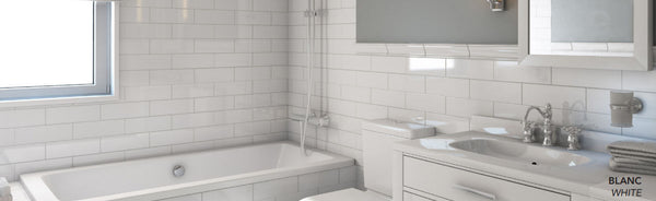 1867 GLAZED CÉRAMIC(4x12), WHITE-MATT, Coverage/Box - 9.68 sqft