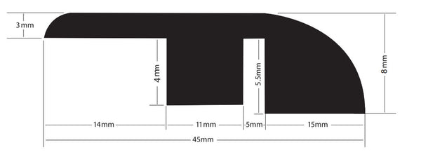 1867 Vinyl Reducer 94″, Mata - 14F
