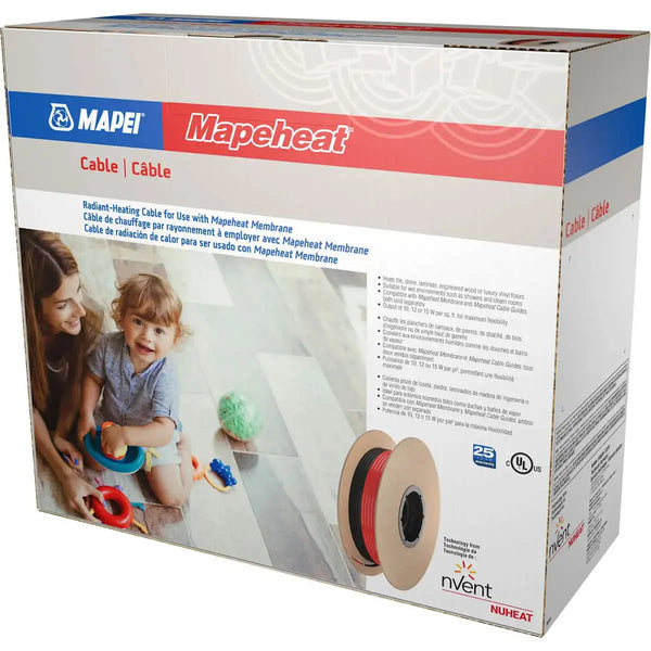 Mapeheat Cable - 240 V, 178 ft, 46 sq. ft. (4.3 m²)