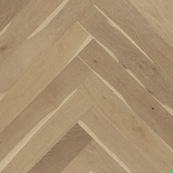 Biyork Engineered Hardwood Flooring Nouveau 7 Bespoke Breezy Boardwalk European Oak (HERRINGBONE) Wirebrushed 5