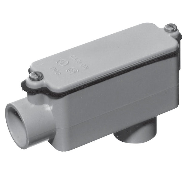 Schedule 40 PVC LB Shaped Conduit Body 3/4 In