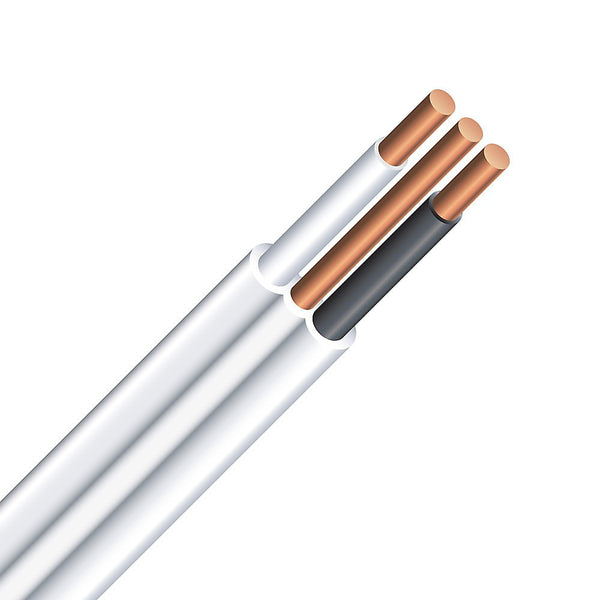Electrical Cable Copper Electrical Wire Gauge 14/2 - Romex SIMpull NMD90 14/2 White - 10M