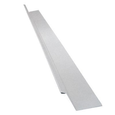 Drip Flashing, 2 x 1-1/4 x 3/8 In. - White Galvanized