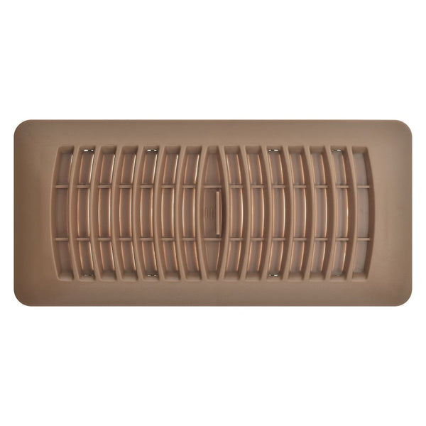 HDX 4 inch x 10 inch Plastic Floor Register - Mahogany