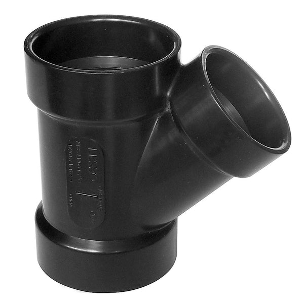 3 In. ABS 45 Degree Wye All Hub