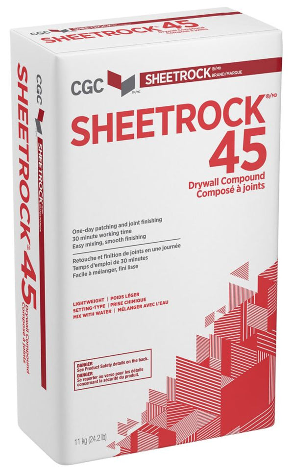 CGC Sheetrock 45 Setting-Type Joint Compound - 11 kg Bag (RED)