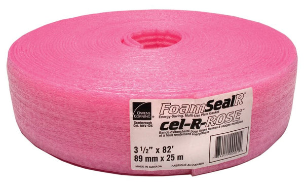 Owens Corning ProPINK ComfortSeal Sill Gasket 5 1/2-inch x 82-ft. x 3/16-inch
