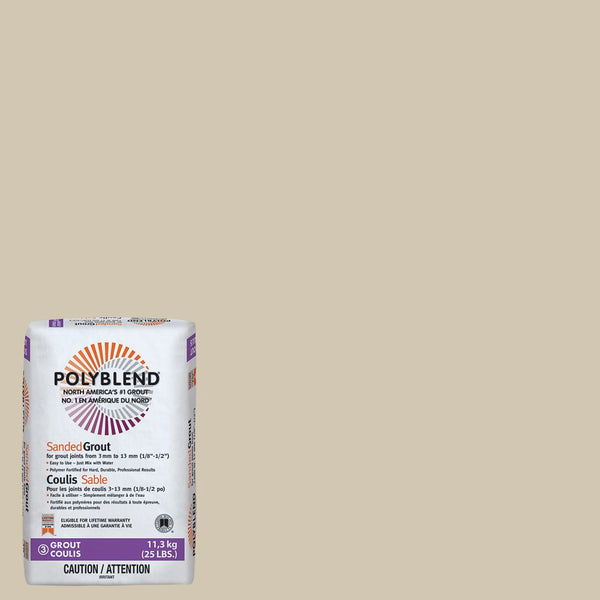 #382 Bone - Polyblend Sanded Grout - 25 lbs