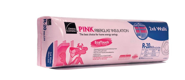 Owens Corning R-20 PINK NEXT GEN FIBERGLAS Insulation 15-inch x 47-inch x 6-inch (78.3 sq.ft.)