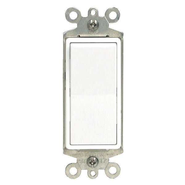 Single Pole Decora Light Switches in White (10-Pack)