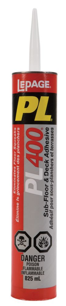 PL 400 Subfloor & Deck Adhesive 825Ml