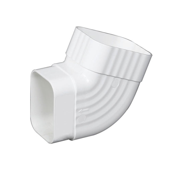 Euramax Canada Elbows Traditional B White Vinyl