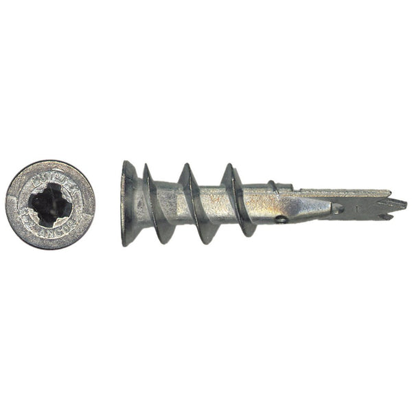 #6 Mini Twist N Lock Self-Drilling Nylon Drywall Anchor with Screws, Light Duty- 50/Pack