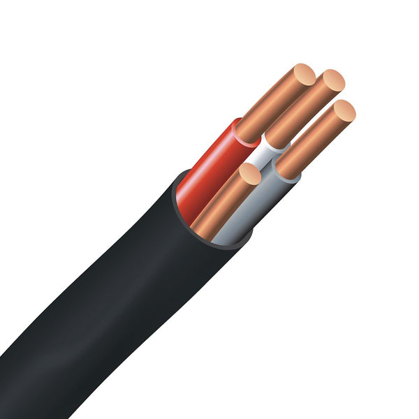 Underground Electrical Cable Copper Electrical Wire Gauge 14/3. NMWU 14/3 BLACK - 30M