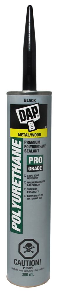 DAP Polyurethane Adhesive Exterior Black 300ML