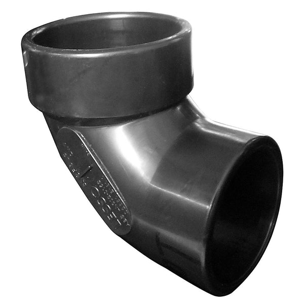 Abs 90 Street Elbow (Hub X Spg) 1-1/2 inch