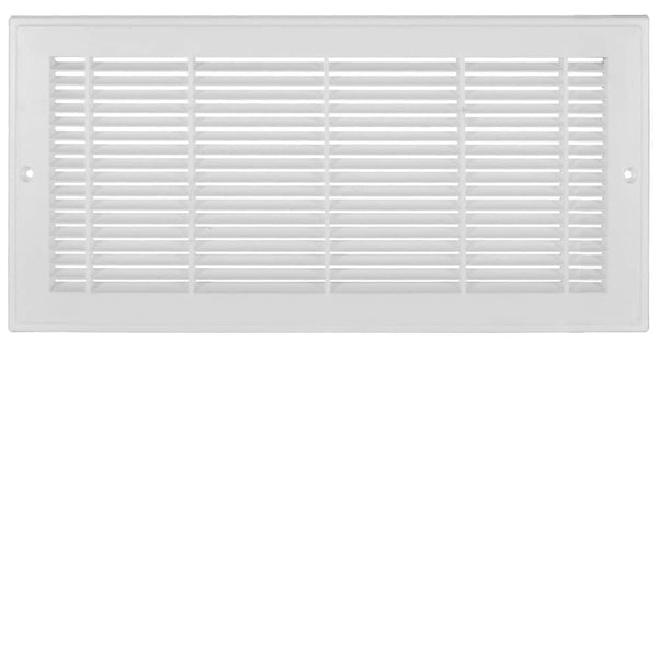 HDX 14 inch x 6 inch Plastic Sidewall Grille - White