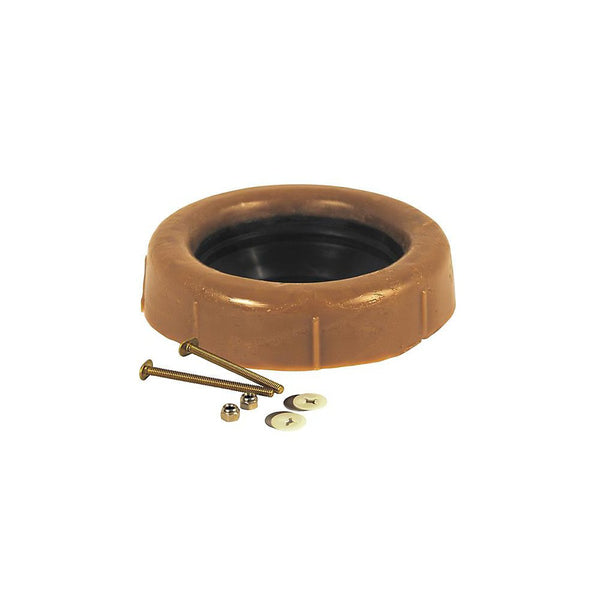 Extension Toilet Wax Ring With Sleeve & 3 Inch Brass Bolts