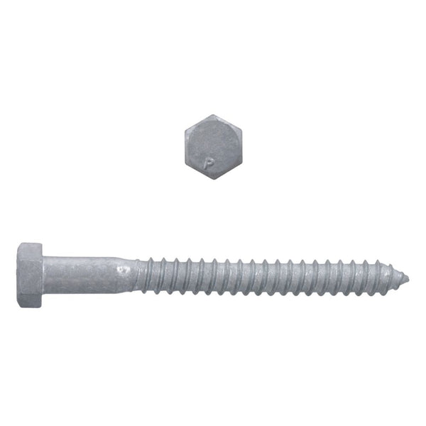 1/2-inch x 5-inch Hex Head Lag Bolt - Hot Dipped Galvanized