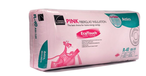 Owens Corning R-40 PINK NEXT GEN FIBERGLAS Insulation 24-inch x 48-inch x 11-inch (48 sq.ft.)