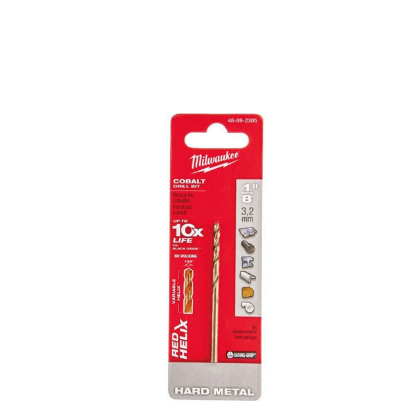1/8-inch Thunderbolt Cobalt Coated Drill Bit