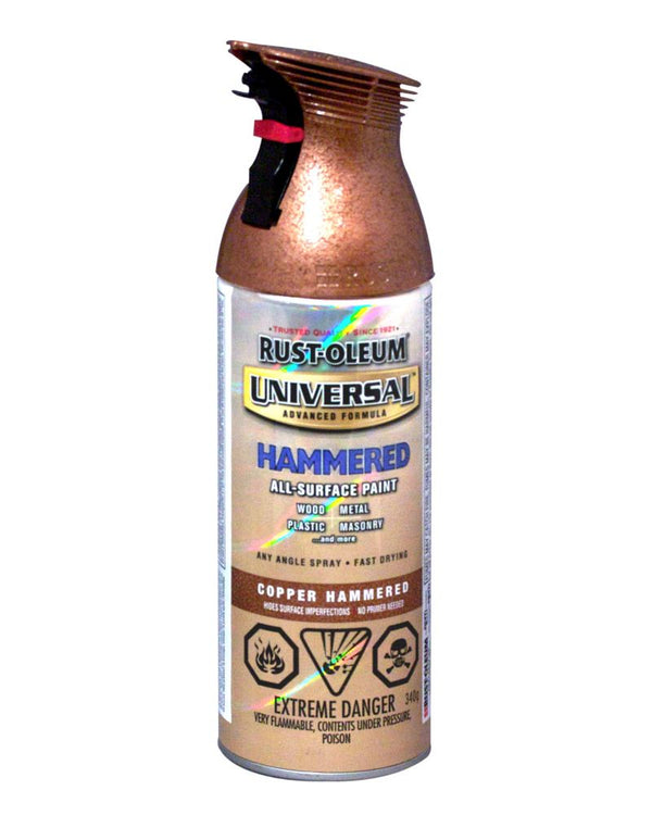 Hammered Spray Paint And Primer in One in Copper Aerosol - 340 g