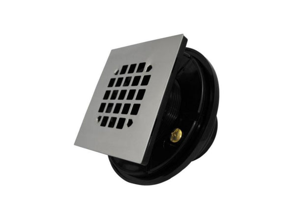 Square Shower Drain Chrome-Abs 2