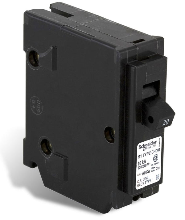 Single Pole 20 Amp Homeline Plug-On Circuit Breaker