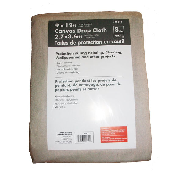 8 ft. 9-inch x 11 ft. 9-inch 227g Canvas Drop Cloth