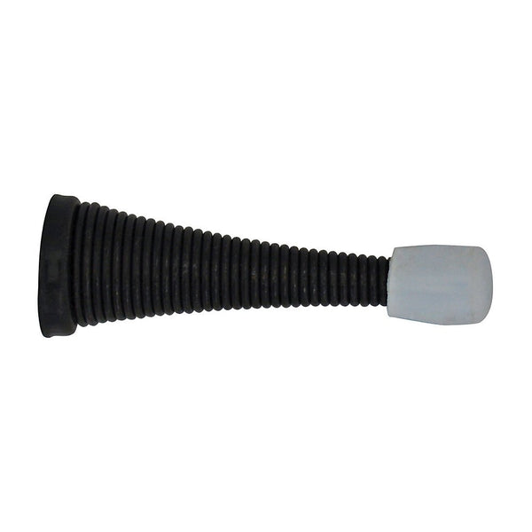 3-inch Iron Black Spring Doorstop
