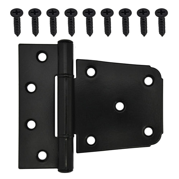 3-1/2 Inch Black Post Gate Hinge