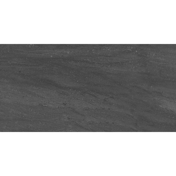 Enigma Fragment Graphite 12-inch x 24-inch Porcelain Tile