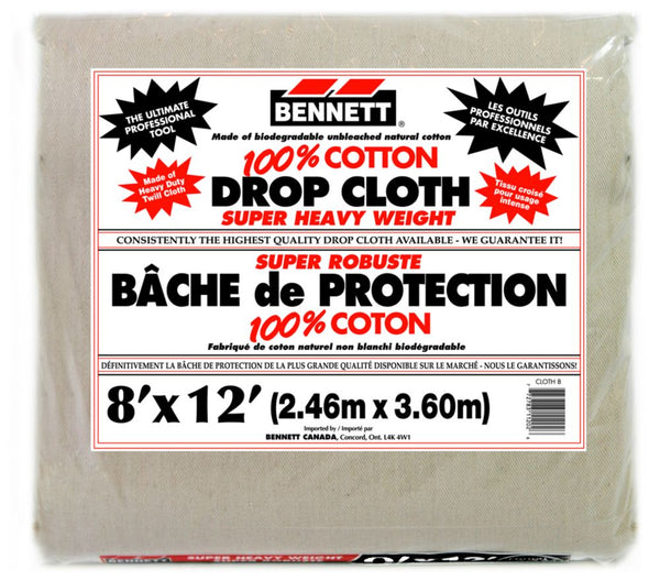 100% Cotton Drop Sheet 8 Feet X 12 Feet
